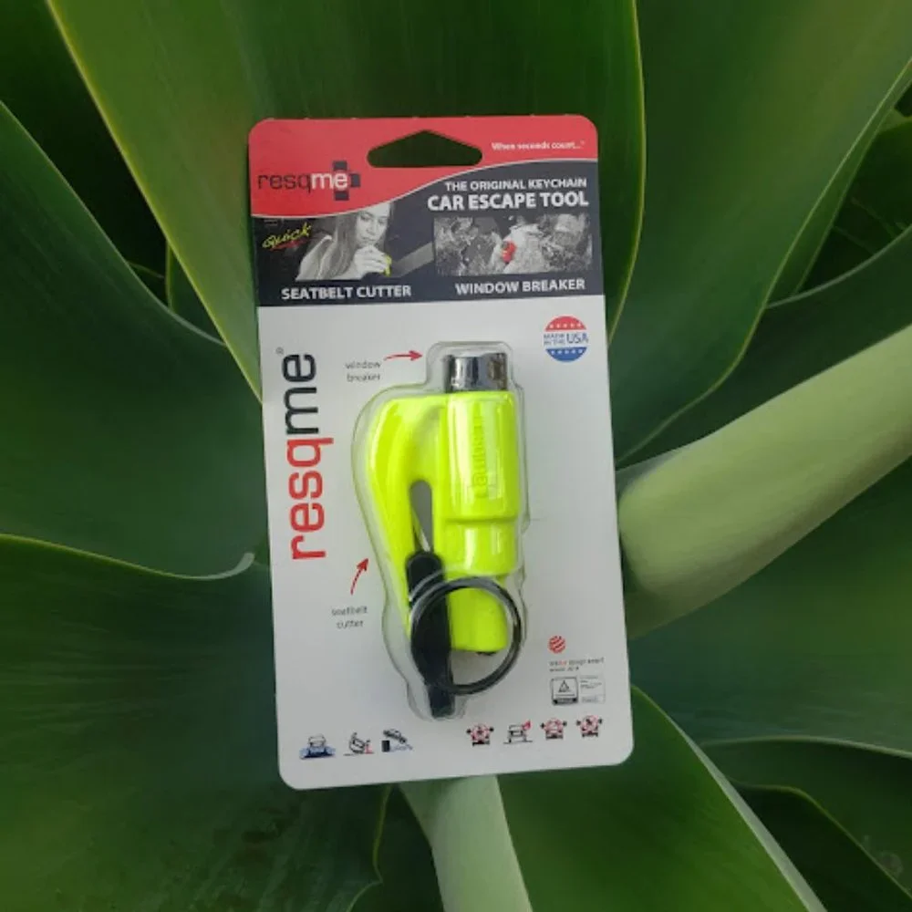 NEW resqme The Original Keychain Car Escape Tool Seat belt cutter + Car window